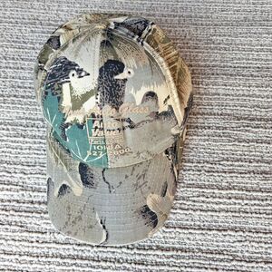 VINTAGE CAMO SNAPBACK HAT DEER BUCK HUNTING AL LEHMAN CONST TRUCKER CAP REALTREE